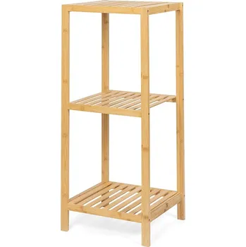 regál Vikio Bambusový regál 83x33x37 přírodní HRL102N-3