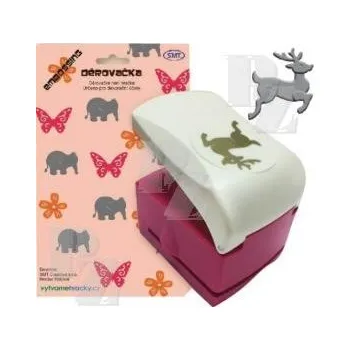 Děrovačka Děrovačka dekorační 52mm s embosing efektem jelen