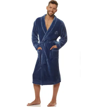 Pánský župan Pánský župan L&L Luca modrý (2111) XL Možnost vrácení zboží ZDARMA do 120 dnů!