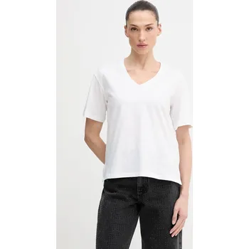 Pánské tričko Bavlněné tričko United Colors of Benetton 3BVXD4020 bílá 00X, vel. XXS