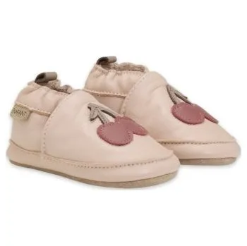 Capáčky En Fant Kožené capáčky s aplikací - Rose Dust, vel. 18