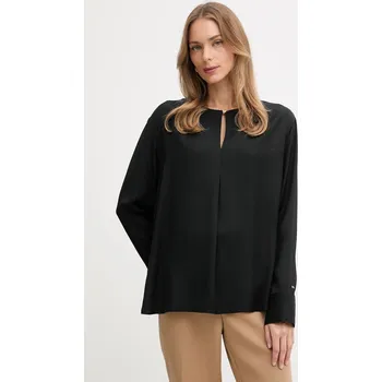 Dámská halenka Halenka Tommy Hilfiger WW0WW47339 černá 99X, vel. 38