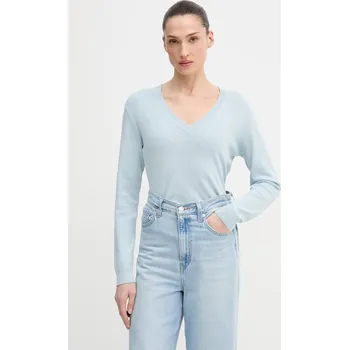 Pánský svetr Bavlněný svetr United Colors of Benetton 1C19D403N modrá 05X, vel. L