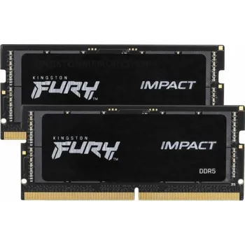 Operační paměť Kingston FURY Impact/SO-DIMM DDR5/32GB/6000MHz/CL38/2x16GB/Black