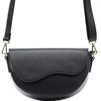 Kabelka Vera Pelle kabelka z pravé kůže černá