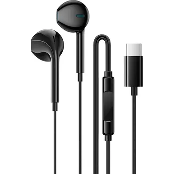 Handsfree Sluchátka Borofone BM100 Fuente s mikrofonem Type C (DAC) černé