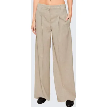 Dámské kalhoty BOSS Black Tiana4 50554965 béžové Velikost: 36