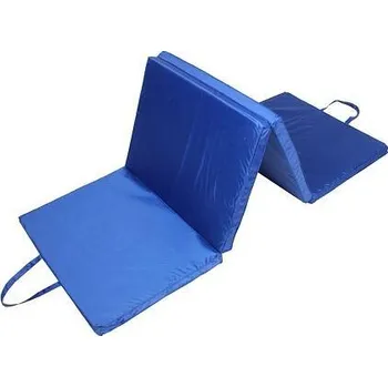 podložka na cvičení Merco Comfort Mat skládací gymnastická žíněnka modrá 1 ks + DÁREK