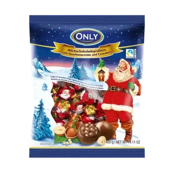 Bonboniéra Mléčné pralinky s krémem z lískových ořechů