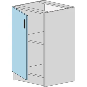 Kuchyňská skříňka Slevadoma Spodní skříňka T-50-N | CARLINA Barva dvířek: kašmír, Barva korpusu: šedá