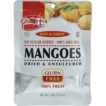 Sušené ovoce Sušené Carabao mango přírodní, neslazené, nesířené 100 g - Philippine brand