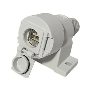 Síťový konektor METZ CONNECT E-DAT Průmyslová zásuvka IP67 V.6, RJ45 kat. 6a (1309510003-E) - 30.25.0153