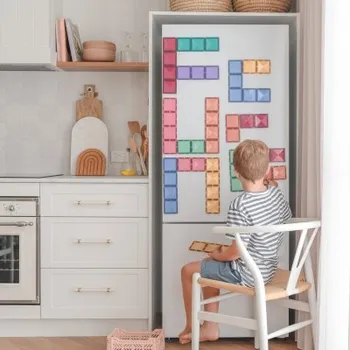 Stavebnice Connetix Magnetická stavebnice - Pastel Rectangle Pack, 24 ks