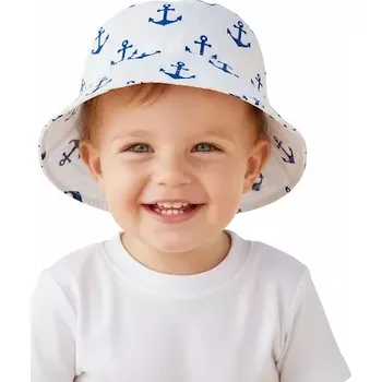 Kojenecké oblečení ESITO | Dětský klobouk Kotva - bílá / XL