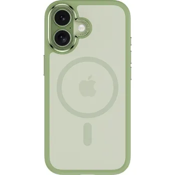 Pouzdro na mobilní telefon Kryt Benks Magnetic Mist Metal Frame (C067) pro iPhone 17 green (tlačítko ovládání fotoaparátu)