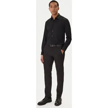 Pánská košile BOSS Košile P-Roan 50556796 Černá Slim Fit 3XL