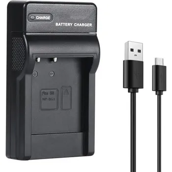 Selfie tyč Nabíječka baterií pro Sony Cyber-Shot Mikro USB Kompaktní nabíjecí adaptér pro fotoaparát