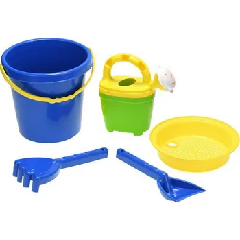 Hračka na písek Sada na písek 17 cm 4 ks s konvičkou 16 cm 10 m+