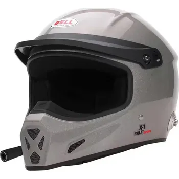 Sportovní chránič Přilba BELL X-1 RALLY SPORT, titanová (HANS)