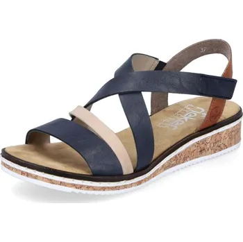 Dámské sandále Dámské sandály RIEKER V3663-91 modrá S6 39