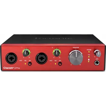 Počítač Focusrite Clarett+ 2Pre USB zvuková karta (Jako nové)