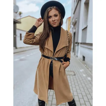 Dámský kabát Dámský kabát ROKKI velbloud Dstreet DStreet hnědá 1705613