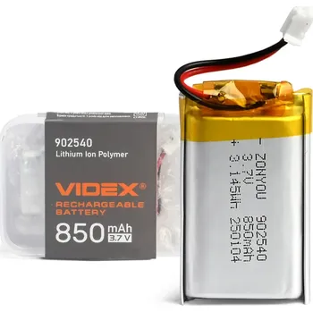 850mAh lithium-polymerová baterie VLF-B902540-85 Videx