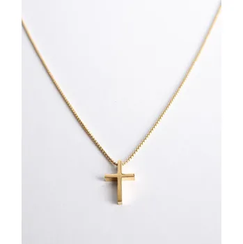 Náhrdelník ZLATÝ ŘETÍZEK S KŘÍŽKEM PECA del SOL