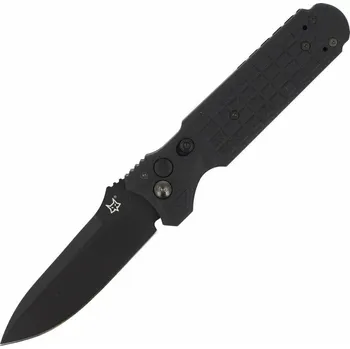 kapesní nůž FOX Knives FX-448 B Predator II taktický automatický nůž 9,5 cm, celočerná, FRN