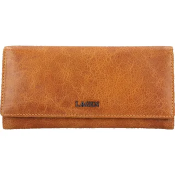 Lagen LG- 7632 P CAMEL dámská kožená peněženka