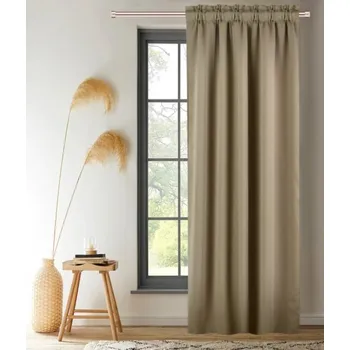 Závěs BytoTex Zatemňovací závěs na pásce Joana 140x250 cm, cappuccino (cena za 1 kus)