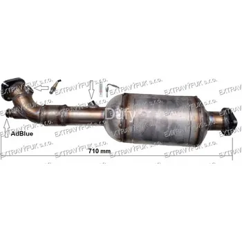 Výfukový systém Hyundai Tucson 1.6 CRDi hybrid Montážní katalyzátor výfuku 1080424-4