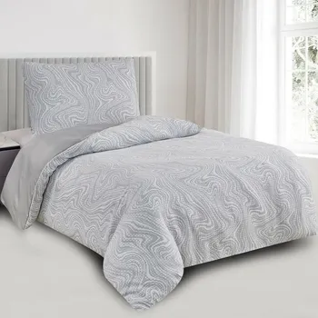 Povlečení Žakárové povlečení Colorado šedá, 140 x 200 cm, 70 x 90 cm