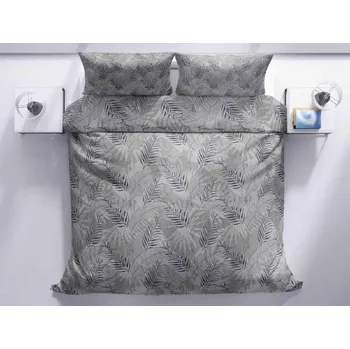 Povlečení Bavlněné povlečení Šedé pírko 140x200 70x90