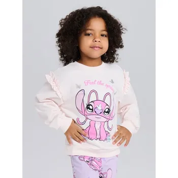 Dívčí mikina Sinsay - Mikina s kulatým výstřihem Lilo & Stitch - krémová - 401HS-01X - 401HS-01X-104