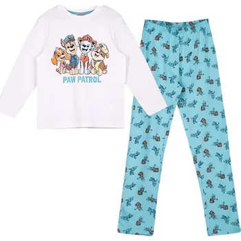 Dívčí pyžamo PYŽAMO TLAPKOVÁ PATROLA (bílo-tyrkysové) Velikost: 92