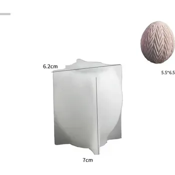 Forma na odlévání Silikonová forma na svíčky - Velikonoční vejce vzor II.