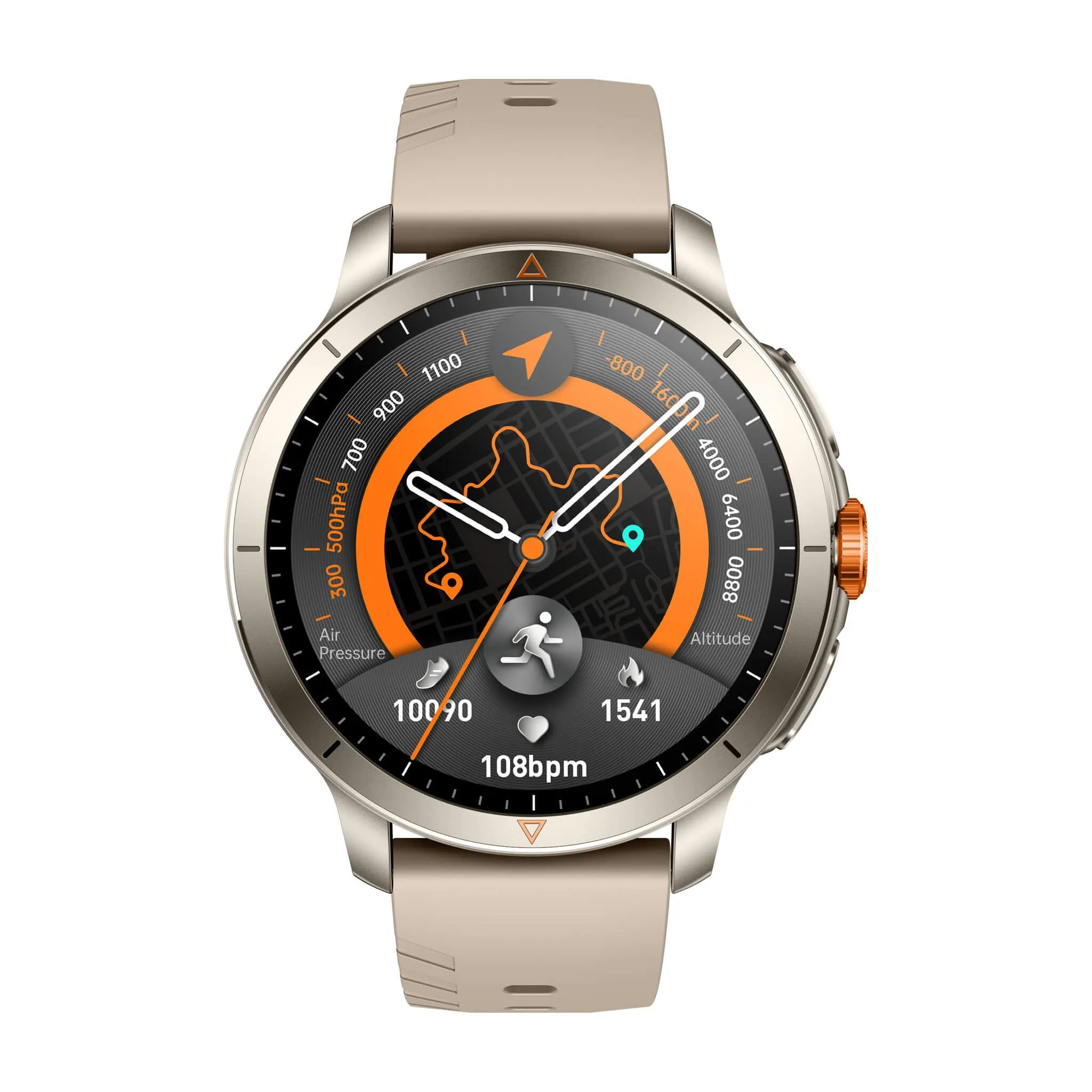 Fotografie 2 - Chytré hodinky Armodd Silentwatch 8 Pro GPS titanové/béžový řemínek