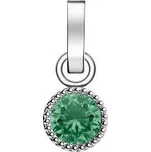 Rosefield přívěsek stříbrné barvy Birthstone May color