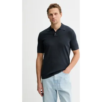 Pánské tričko Bavlněné polo tričko Marc O'Polo 5000012741 námořnická modř 59X, vel. M