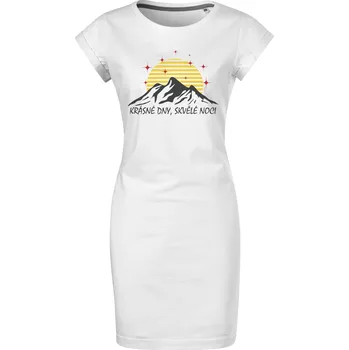 Dámské šaty Bavlněné letní šaty Krásné dny Velikost: L, Barva: Bílá