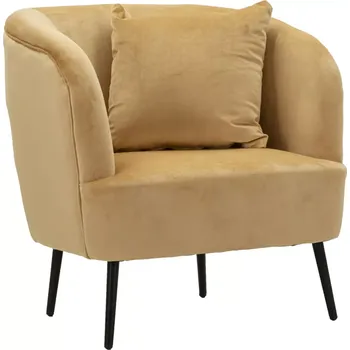 Křeslo Designové křeslo Browy samet hnědé