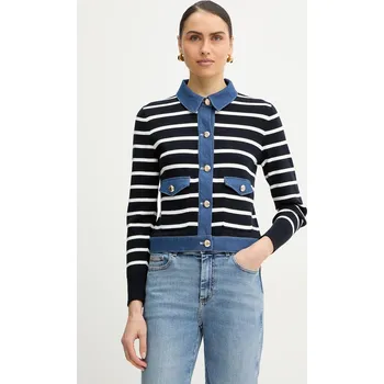 Dámský svetr Bavlněný kardigan Morgan MNAKI námořnická modř 59X, vel. XL