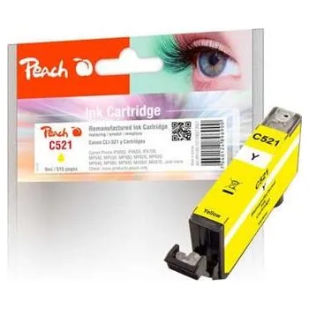 Počítač Peach Canon Inkoustová náplň CLI-521, 9 ml kompatibilní - žlutá 313927