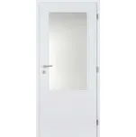 Doornite Basic Interiérové dveře 2/3 sklo, 80 P, 846 × 1983 mm, lakované, pravé, bílé, prosklené 176935609