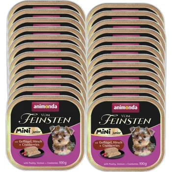 Krmivo pro psa ANIMONDA Vom Feinsten mini junior drůbež/jelen 24x100g