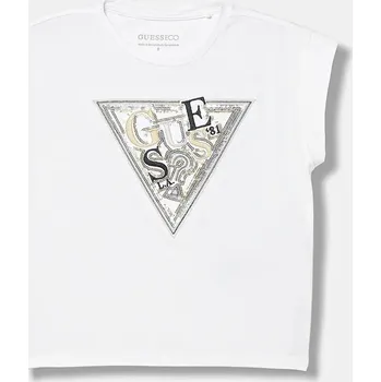 Dívčí tričko Dětské tričko Guess J6RI04.K6YW4.PPY2 bílá 00X, vel. 147-157