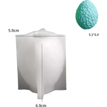 Forma na odlévání Silikonová forma na svíčky - Velikonoční vejce vzor I.