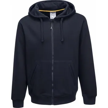 Pánská mikina PORTWEST NICKEL KS31 / Mikina na zip s kapucí - tmavě modrá M