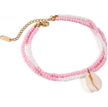 Náramek ELENYS Mareva – pozlacený náramek na nohu 18K žluté zlato Délka náramku: 22+5 cm / max. 27 cm